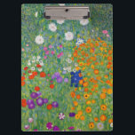 Gustav Klimt Blumengarten Vintag Jugendstil Klemmbrett<br><div class="desc">Gustav Klimt Blumengarten Vintages Jugendstil Malerei 1907 Kunsthandwerk</div>