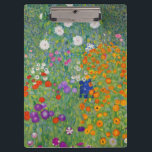 Gustav Klimt Blumengarten Vintag Jugendstil Klemmbrett<br><div class="desc">Gustav Klimt Blumengarten Vintages Jugendstil Malerei 1907 Kunsthandwerk</div>