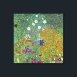 Gustav Klimt Blumengarten Vintag Jugendstil Leinwanddruck<br><div class="desc">Gustav Klimt Blumengarten Vintages Jugendstil Malerei 1907 Kunsthandwerk</div>