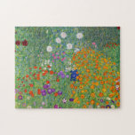 Gustav Klimt Blumengarten Vintag Jugendstil Puzzle<br><div class="desc">Gustav Klimt Blumengarten Vintag Jugendstil Malerei1907 Kunstmalerei</div>