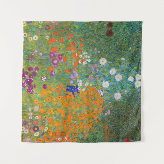 Gustav Klimt - Blumengarten Wandteppich (Vorderseite (Horizontal))