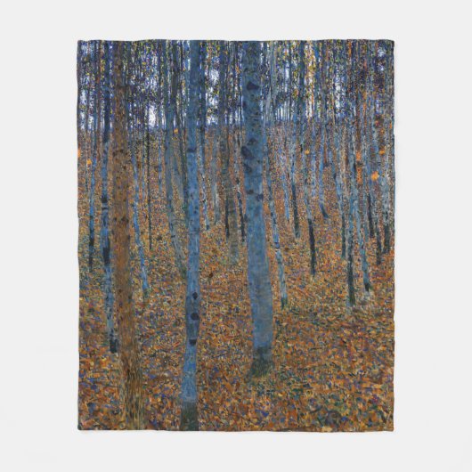 Gustav Klimt - Buche Grove I Fleecedecke (Vorderseite)