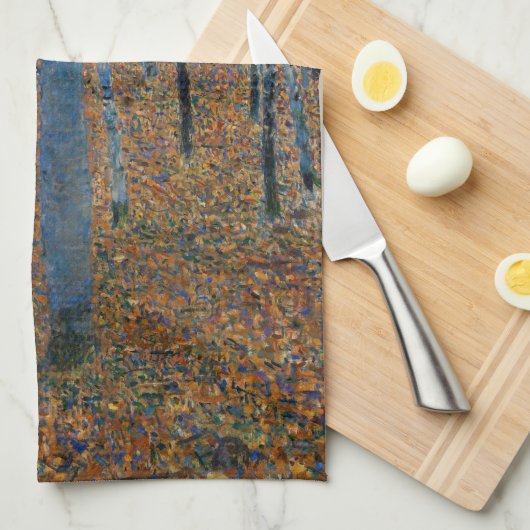 Gustav Klimt - Buche Grove I Geschirrtuch (Viertel Falte)