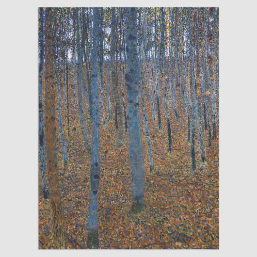 Gustav Klimt - Buche Grove I Seidenpapier