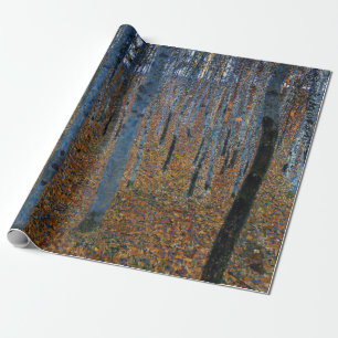 Gustav Klimt - Buchenhain I Geschenkpapier