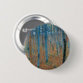Gustav Klimt Buchenwald Hain Button (Vorne & Hinten)