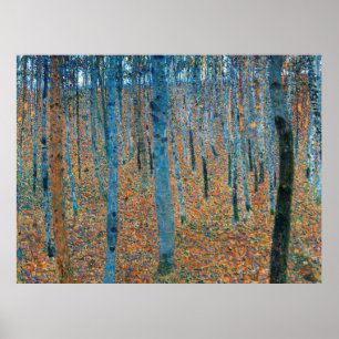 Gustav Klimt Buchenwald Hain Poster
