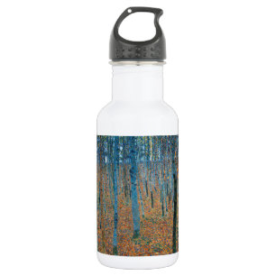 Gustav Klimt Buchenwald Vintage Fine Art Edelstahlflasche