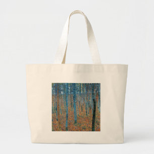 Gustav Klimt Buchenwald Vintage Fine Art Jumbo Stoffbeutel