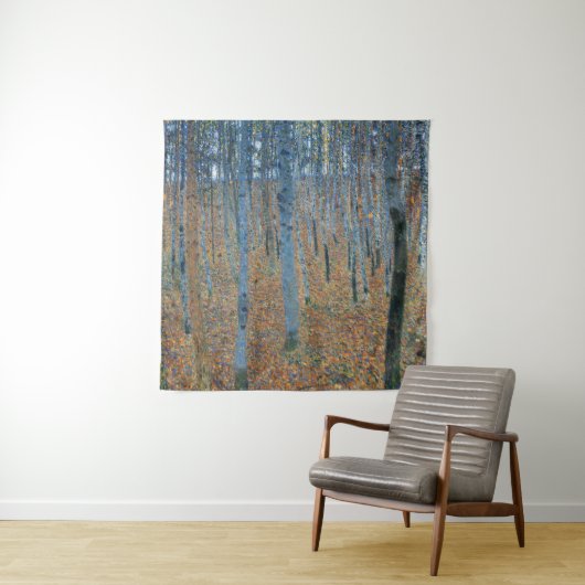 Gustav Klimt Buchenwald Vintage Fine Art Wandteppich (Beispiel)