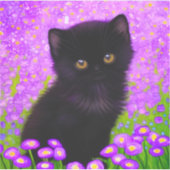 Gustav Klimt Cat Aufkleber (Vorderseite)