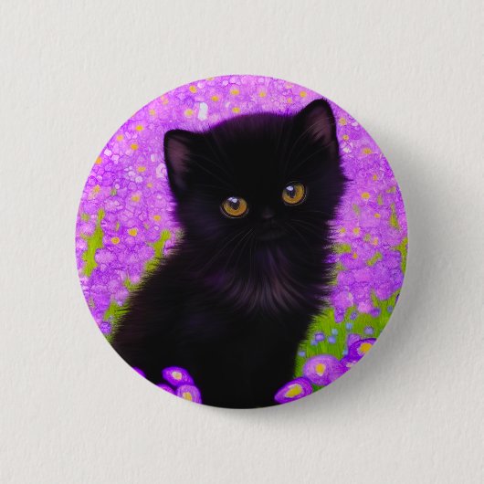 Gustav Klimt Cat Button (Vorderseite)