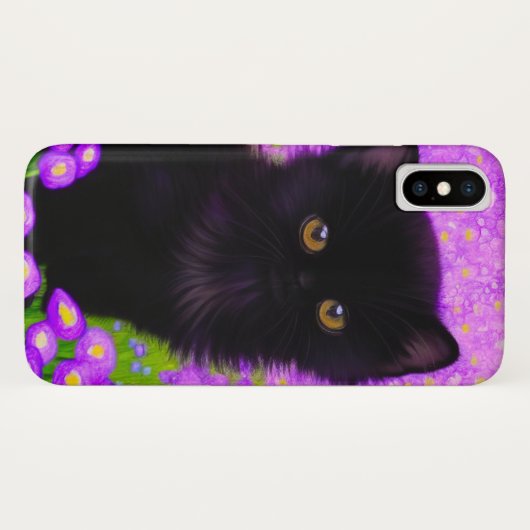 Gustav Klimt Cat Case-Mate iPhone Hülle (Rückseite (Horizontal))