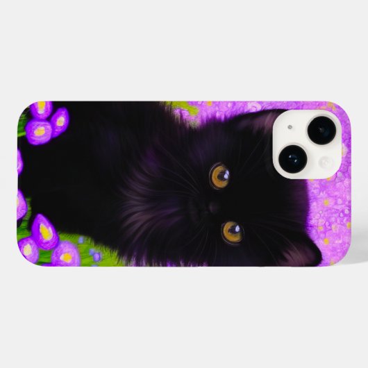 Gustav Klimt Cat Case-Mate iPhone Hülle (Rückseite (Horizontal))
