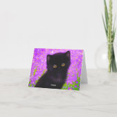 Gustav Klimt Cat Einladung (Rückseite)