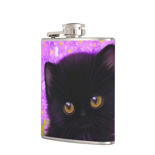 Gustav Klimt Cat Flachmann (Links)