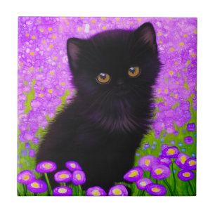 Gustav Klimt Cat Fliese