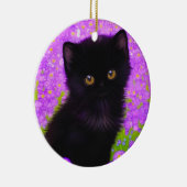 Gustav Klimt Cat Keramik Ornament (Rechts)