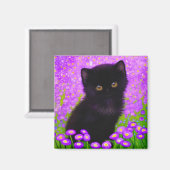 Gustav Klimt Cat Magnet (Vorderseite/Rückseite)