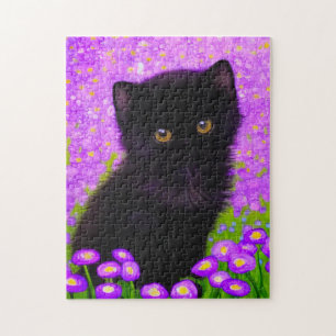 Gustav Klimt Cat Puzzle