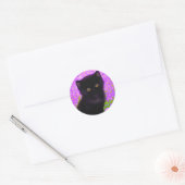 Gustav Klimt Cat Runder Aufkleber (Umschlag)