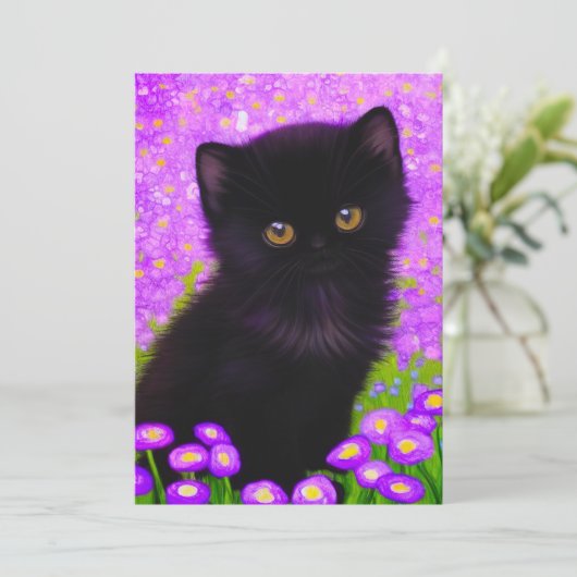 Gustav Klimt Cat Save The Date (Stehend Vorderseite)