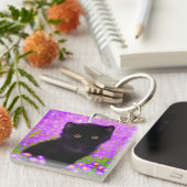 Gustav Klimt Cat Schlüsselanhänger (Vorderseite rechts)