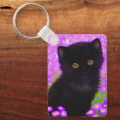 Gustav Klimt Cat Schlüsselanhänger (Vorderseite)