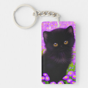 Gustav Klimt Cat Schlüsselanhänger