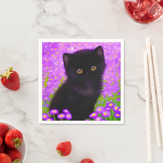 Gustav Klimt Cat Serviette (Beispiel)