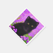 Gustav Klimt Cat Serviette (Ecke)