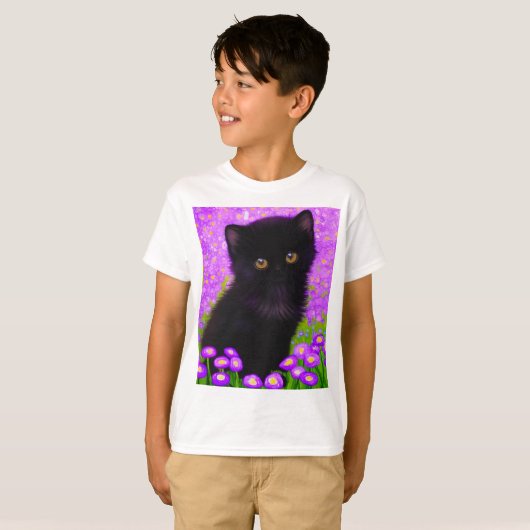 Gustav Klimt Cat T-Shirt (Vorne ganz)