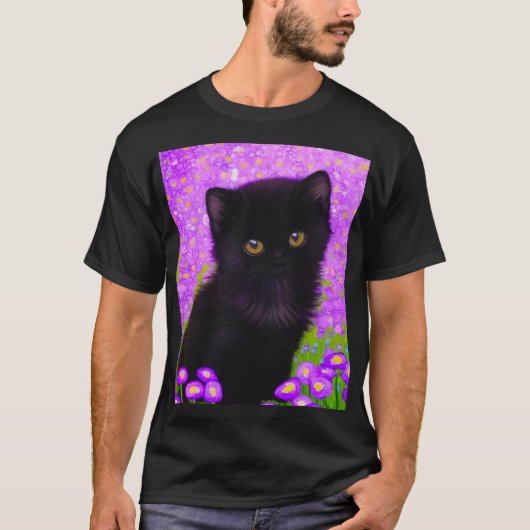 Gustav Klimt Cat T-Shirt (Vorderseite)