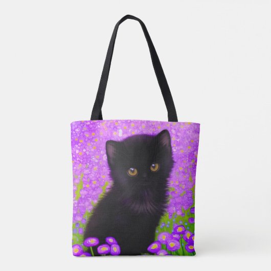 Gustav Klimt Cat Tasche (Rückseite)