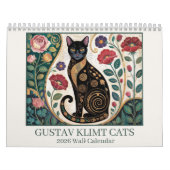 Gustav Klimt Cats 2026 Wall Calendar – Art Nouveau Kalender (Titelbild)