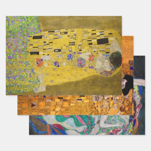 Gustav Klimt Collection, Decoupage Geschenkpapier Set (Set)