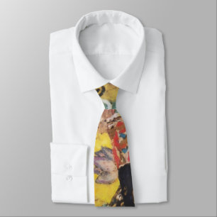 Gustav Klimt Dame mit Fächer Art Nouveau Gemälde Krawatte