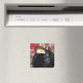 Gustav Klimt - Dame mit Muff Magnet (In Situ (Geschirrspüler))