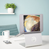 Gustav Klimt - Danae Aufkleber (Laptop auf Schreibtisch)