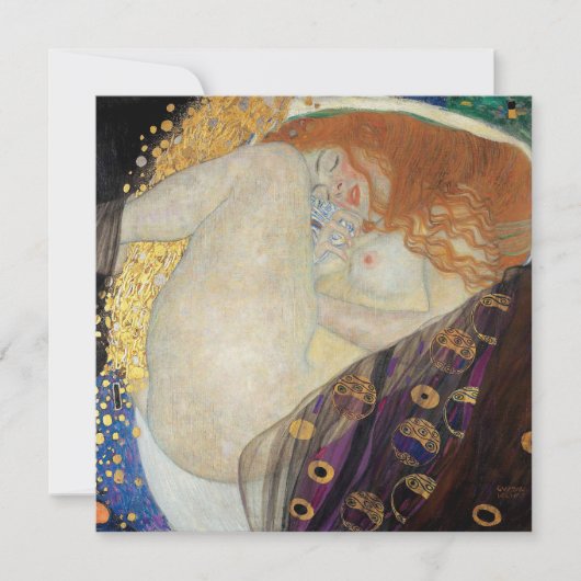Gustav Klimt - Danae Dankeskarte (Vorderseite)