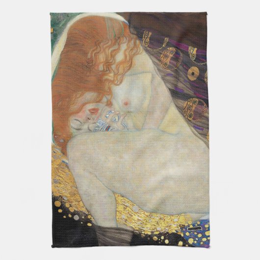 Gustav Klimt - Danae Geschirrtuch (Vertikal)