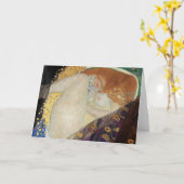 Gustav Klimt - Danae Karte (Gelbe Blume)