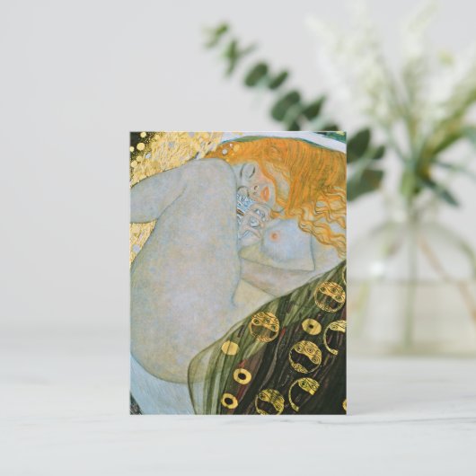 Gustav Klimt - Danae Postkarte (Stehend Vorderseite)