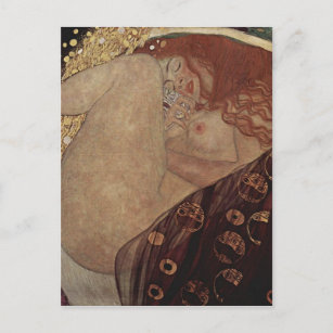 Gustav Klimt - Danae - schöne Grafik Postkarte