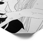 Gustav Klimt - das Blut der Fische Poster (Ecke)