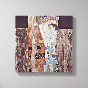 Gustav Klimt - das drei Alter der Frau Leinwanddruck
