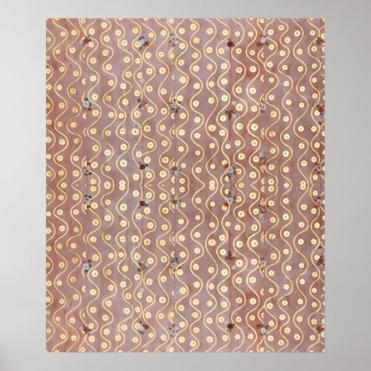 Gustav Klimt - Das Engel-Chorkleid Muster Poster (Vorne)