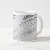 Gustav Klimt - das Fischblut Jumbo-Tasse (Vorderseite Rechts)