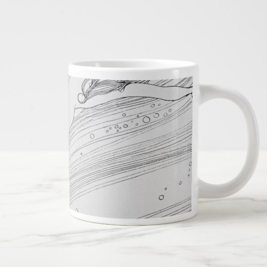 Gustav Klimt - das Fischblut Jumbo-Tasse (Rechts)