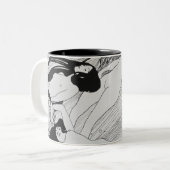 Gustav Klimt - das Fischblut Zweifarbige Tasse (Vorderseite Links)